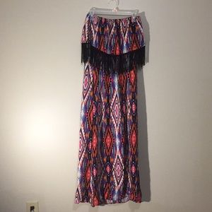 ‼️2 for $10‼️ Bright strapless maxi dress